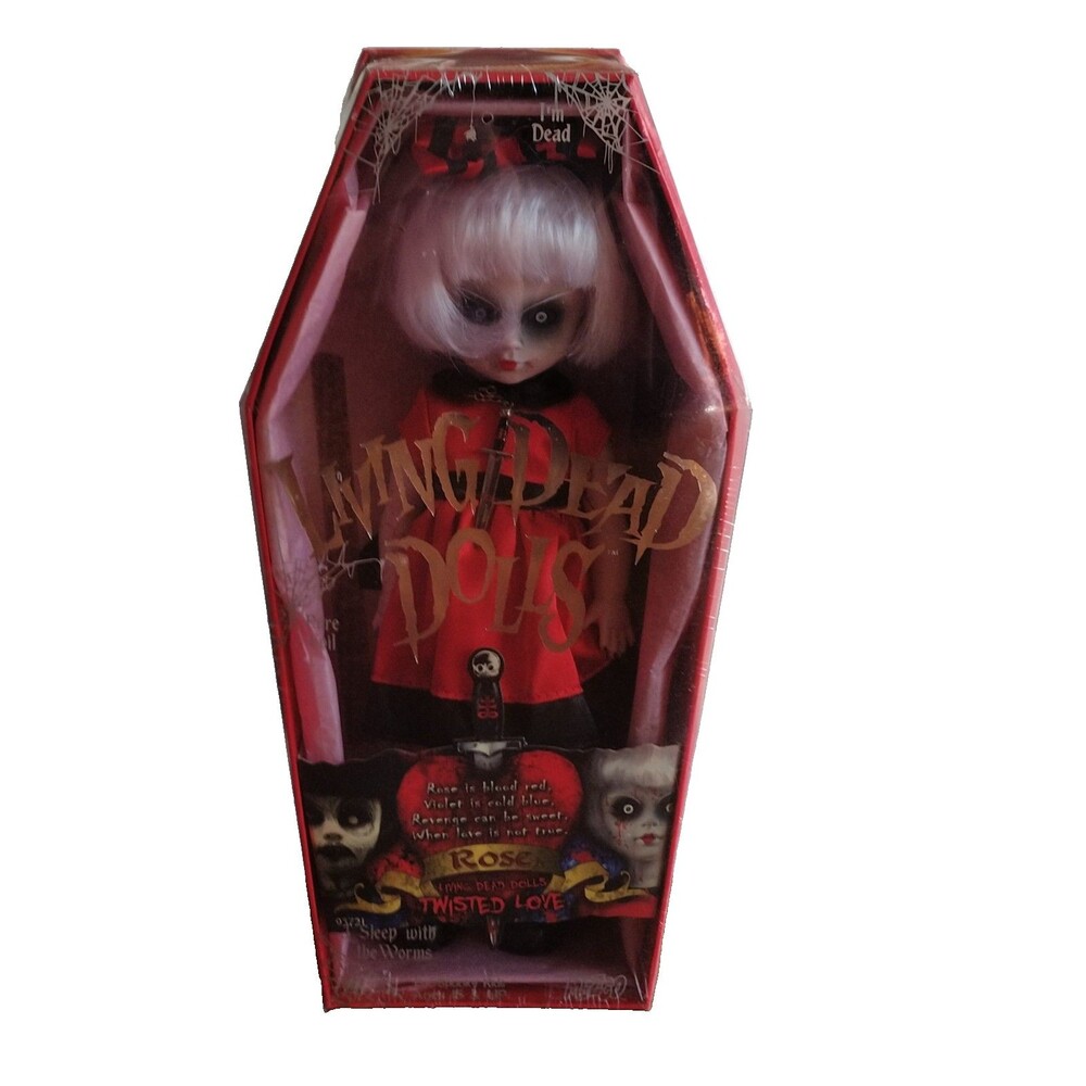 Living Dead Dolls Twisted Love Rose Sealed Doll Mezco Toyz 2009 in Coffin Box
